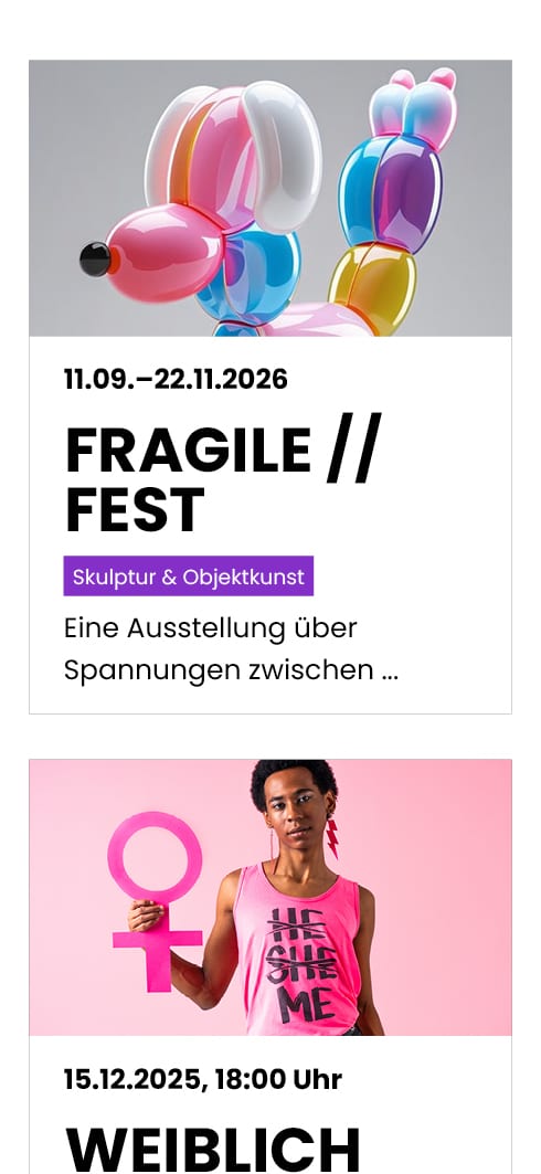 Eventkalender als Listenansicht - übersichtliche Darstellung mit Bildern und Kategorien